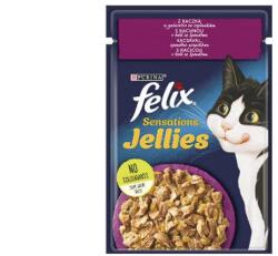 Mars-Nestlé Felix Sensations Jellies - alutasakos (kacsa, spenót - aszpikban) macskák részére (85g)
