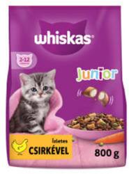 Mars-Nestlé Whiskas Junior (2-12months) - Szárazeledel (csirke) kölyökmacskák részére (800g)