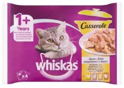 Mars-Nestlé Whiskas Adult Casserole "Szárnyas Válogatás" - aszpikban - alutasakos (pulyka, kacsa, baromfi, csirke) macskák részére (4x85g)