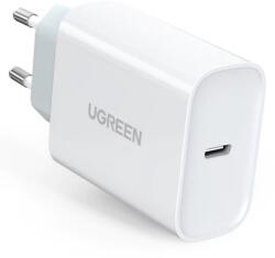 UGREEN INCARCATOR retea Ugreen, "CD127" Quick Charge 30W, 1 x USB Type-C 5V/3A, alb "70161" (timbru verde 0.18 lei) - 6957303871612 (70161)