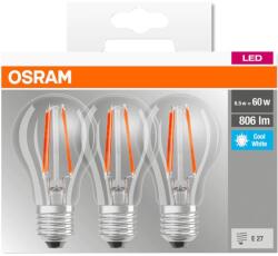 OSRAM Set 3 becuri LED Osram Base Filament A60 (4058075819535)