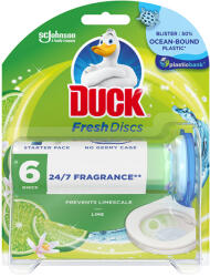 DUCK WC öbíltő korong zselés 36 ml Fresh Discs Duck® Lime