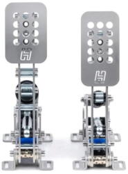 Heusinkveld Set pedale Sim Pedals Ultimate+ 2-Senzori Load Cell 140 kg Amortizoare Hidraulice Compatibil PC Software SmartControl Argintiu (HE-SPU2SC)