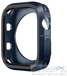 Phoner Twin Apple Watch szilikon tok, 45mm, éjkék/szürke - mobil-box