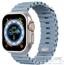 Phoner River Apple Watch 41/40/38 mm szilikon szíj, palakék - mobil-box