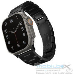 Uniq Osta Apple Watch 42/44/45/49mm fém szíj, fekete
