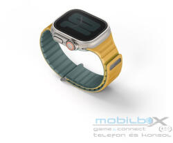  Uniq Revix Evo mágneses Apple Watch szíj, 49/45/44/42MM, zöld/ sárga