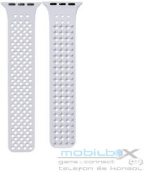 Phoner Spike Apple Watch szilikon szíj, 49/45/44/42mm, felhőszürke - mobil-box