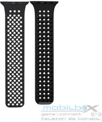  Phoner Spike Apple Watch szilikon szíj, 38/40/41mm, fekete - mobil-box