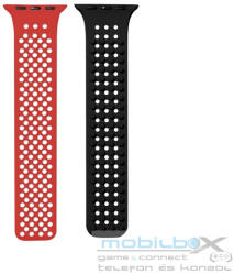  Phoner Spike Apple Watch szilikon szíj, 49/45/44/42mm, piros/fekete - mobil-box