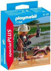 Playmobil Figurina cercetator cu aligator (PM71168)