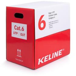 KELine KE-Line Cat. 6 (U/UTP) 305m 400MHz PE árnyékolatlan kültéri fali kábel (KE400U23OUT-RLX) - bestbyte
