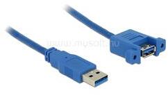 Delock kábel USB 3.0 A-típusú apa > USB 3.0 A-típusú anya rögzítőfejjel 1 m (DL85112) (DL85112)