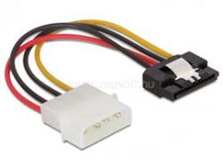 Delock SATA HDD (apa, fém kapoccsal) 4 tűs Molex (apa, egyenes) hálózati kábel (DL60120) (DL60120)