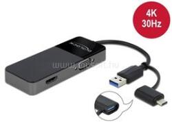 Delock Adapter USB 3.0 a 4K HDMI + VGA (DL64085) (DL64085)