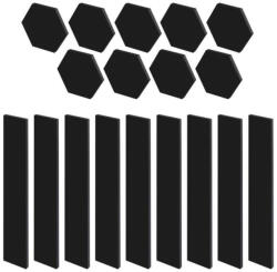 EMOS ZIW269R GoSmart LED-es lámpatest Lines fekete, 9 részből álló, 34 W, RGBIC dimmelhető, WiFi