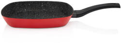 Metalac Tigaie Grill Metalac Granit Induction 2.2L 26CM Rosu/Negru (363870)