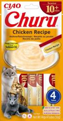 Inaba Foods Churu Cat Senior Chicken 4x14g recompensa cremoasa cu aroma de pui pentru pisici mai in varsta