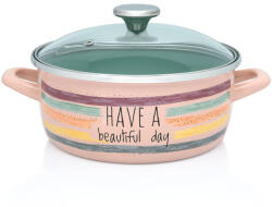 Metalac Cratita Cu Capac Sticla Metalac Divan Dan Capacitate 3.5L Diametru 22CM Multicolor (373030)