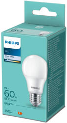 Philips E27 LED, opál, 8 W, 470 lm, hidegfehér fényű - 60 W izzó helyett (929002306394)