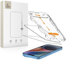 Tech-Protect Edzett üveg Tech-protect Quick Set+ 2-pack iPhone 13 / 13 Pro / 14 / 16e Fekete üvegfólia