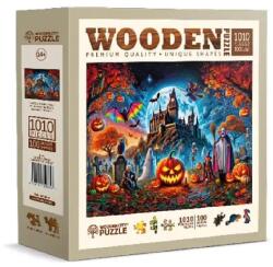 Wooden City 1010 db-os fa puzzle - Halloween-i kastély (NB0814-XL) (NB0814-XL)