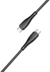 Veger Type-C kábel Type to Type C PD 3A 60W V106 1, 2 m fekete