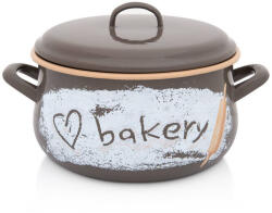 Metalac Oala cu Capac Metalac Bakery Capacitate 5.3L Diametru 22CM Maro/Bej (380996)