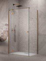Radaway Essenza Brushed Copper KDJ szögletes szálcsiszolt réz zuhanykabin 120J+70 (1385042-93-01R+1384048-01-01)