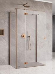 Radaway Essenza Brushed Copper KDJ+S szögletes szálcsiszolt réz zuhanykabin 100B+120+70 (1385022-93-01L+1384054-01-01+1384048-01-01)