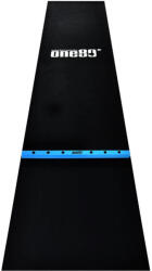 One80 Covor darts din cauciuc cu rigla de lemn ONE80, latime 62 cm, negru, albastru (ONE3342)