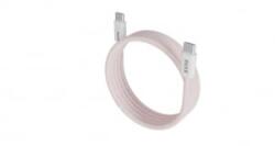 AVAX MAGNETY USB-C - USB-C fonott borítású mágneses gyorstöltő kábel 1m rózsaszín (CB610P) (CB610P)