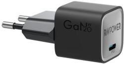 RAVPower Incarcator de retea Incarcator RavPower RP-PC1055, 20W, GaN PD, Negru (75-01013-034)