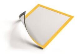 Durable Duraframe Magnetic mágneses A4 infokeret sárga 5db (486904)