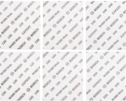 Bosch EXPERT W480 Web 1/4 kézi csiszolólapkészlet, 115 x 140 mm, G120 (2x) G180 (2x) G240 (1x) G320 (1x), 6 részes (2608902431)