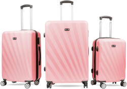 AGA Bőrönd szett AGA MR4653-Light Pink - Világos rózsaszín (K15284) - pepita
