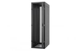 TRITON 19" 42U 800x1200 mm Perforált ajtóval, teherbírás 800kg, fekete szerver szekrény (RMA-42-L82-BAY-N1) - officedepot