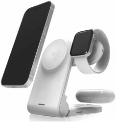 STM ChargeTree MAG - 3 az 1-ben mobil vezeték nélküli töltő MagSafe-el fehér (STM-931-398Z-01) (162034)