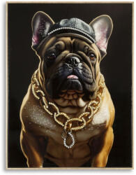  Lakkozott falfestmény kerettel bully c/karnis 62x4x82cm (0325800000)