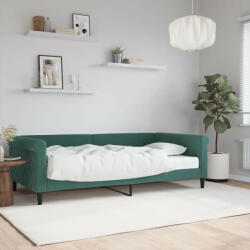 vidaXL zöld bársony heverő matraccal 100 x 200 cm (VD3197756)