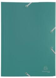 Exacompta Gumis mappa, PP, A4, EXACOMPTA "Opak", zöld 55903E (55903E)