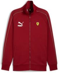 PUMA Ferrari Race Iconic T7 férfi cipzáros pulóver, intense piros-sárga, S24 (19326)