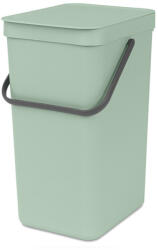 Brabantia Cos de gunoi colectare selectiva Brabantia Sort&Go 1005517, 16 L, Maner, Montabil pe perete, Verde deschis (1005517) Cos de gunoi
