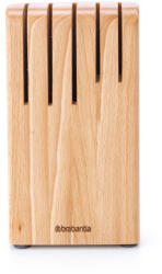 Brabantia Suport pentru cuțite Brabantia Profile 1003297, Până la 5 cuțite, Design elegant, Fag, Maro (1003297)
