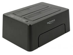 Delock USB Type-C 3.1 Docking Station for 2x SATA HDD/SSD with Clone Function (63957)