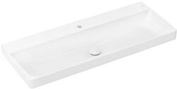 Hansgrohe Xelu Q Pultra ültetett mosdótál 120x48 csaplyukkal túlfolyó nélkül SmartClean, fehér 61109450 (61109450)