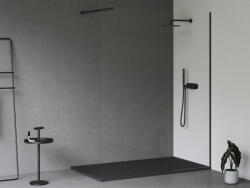 RAVAK Slate Pro öntött márvány zuhanytálca 90x160 cm, pala kőzet hatású felület / matt fekete XA03S733010 (XA03S733010)