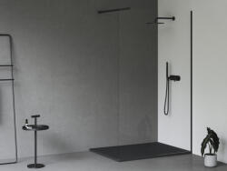 RAVAK Slate Pro öntött márvány zuhanytálca 90x120 cm, pala kőzet hatású felület / matt fekete XA03G733010 (XA03G733010)