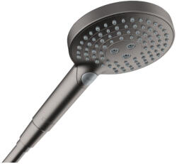 Hansgrohe Raindance Select S 3 funkciós kézizuhany 120 EcoSmart+, szálcsiszolt fekete króm 26516340 (26516340)