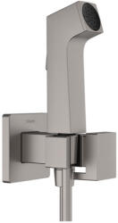 Hansgrohe falba süllyesztett hidegvizes bidé kézizuhany szett EcoSmart, szálcsiszolt fekete/króm 29231340 (29231340)